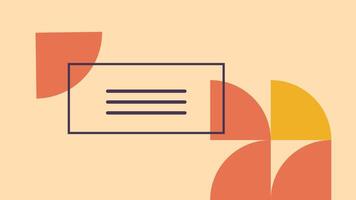Modern Abstract Minimalist Artwork with Geometric vector