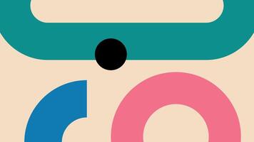 Abstract Geometric Balance With Playful Color vector