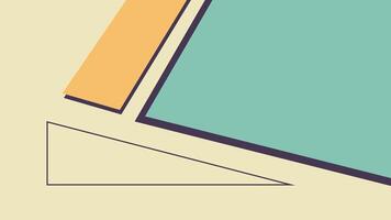 Abstract Geometric Layout with Bold Half Circle vector