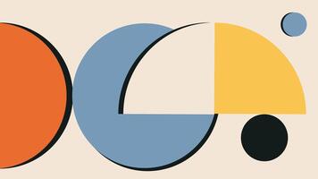 Abstract Geometry with Overlapping Background vector