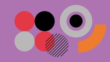 Modern Abstract Geometric Art with Circle and Line vector
