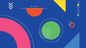Modern Colorful Abstract Geometric Design vector