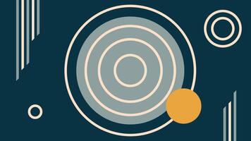 Abstract Circular Target with Retro Color vector