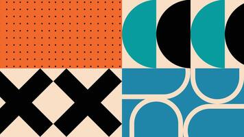 Diamond Stack and Overlay Art in Modern Colors vector