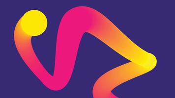Vibrant Zigzag Line with Yellow Dot Background vector
