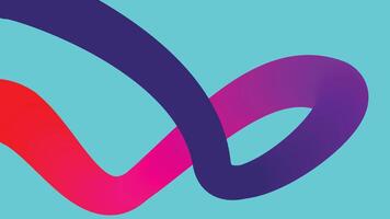 Colorful Abstract Stroke on Cyan Background vector