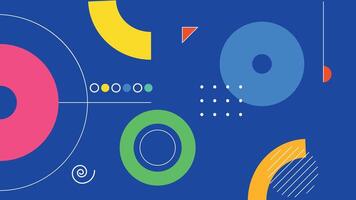 Vivid Abstract Geometric Art with Dynamic vector