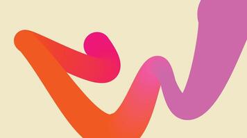 Dynamic Neon Strokes on Cream Canvas Background vector