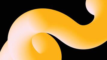 Bright Fluid Line Design in Yellow Background vector