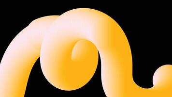 Curved Fluid Tube with Light Gradient Background vector
