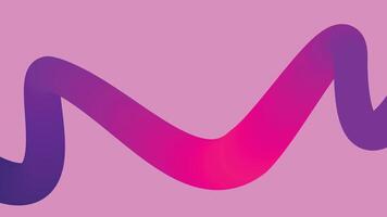 Smooth Curve Line on Pink Background vector
