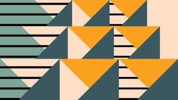 Retro Abstract Composition Triangles Horizontal vector