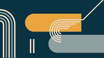 Abstract Modular Shapes with Rounded Background vector