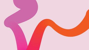 Creative Flowing Shapes on Soft Pink Background vector