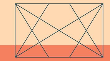 Minimalist Abstract Geometric Lines in Rectangle vector