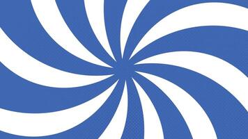 Blue and White Dynamic Spiral Rays Background vector