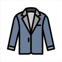 Flat blazer object icon design vector