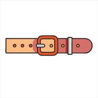 Flat belt design vector