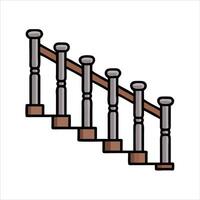 Flat column object icon design vector