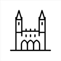 Kingdom icon design black and white vector