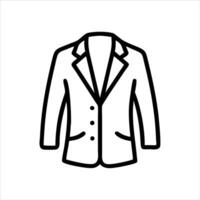 Blazer icon design black and white vector