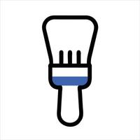 Flat brush object icon design vector