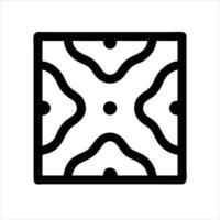 Batik icon design black and white vector
