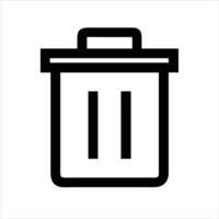 Delete icon design black and white vector