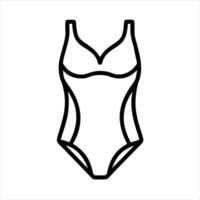 Drawing swimsuit icon vector