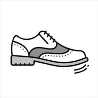 Boots icon design black and white vector