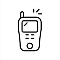 Cellphone icon design black and white vector