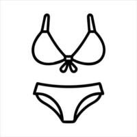 Bikini icon design vector