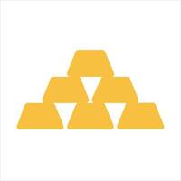 Flat bullion design icon vector