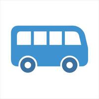 Flat bus icon design vector