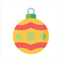 Flat bauble object icon design vector
