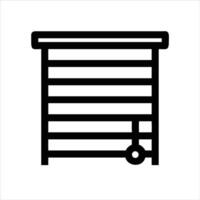 Window curtain icon design black and white vector
