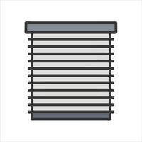 Flat window shutter icon design vector
