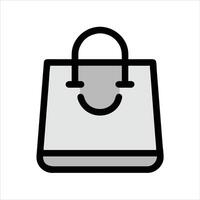 Flat handbag object icon design vector