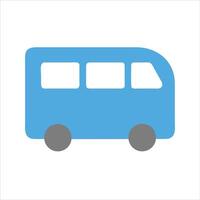 Flat school bus icon design vector