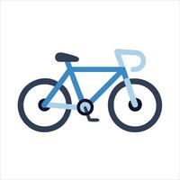 Flat bycycle object icon design vector