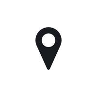 Location icon for phone interface. Clean design, ideal for mobile apps, maps, navigation, and user interface projects. vector