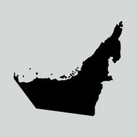 UAE map isolated on white background. Map of UAE illustration vector