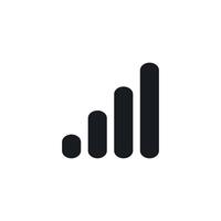 Wifi icon representing wireless internet connection signal. Simple design ideal for mobile apps, websites, and network interfaces. vector