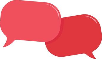 Two bright speech bubbles or text frames isolated on transparent background. Comic style empty dialog clouds for messages or announcements. vector