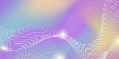 Minimal flowing smooth gradient background with waves and lines vector