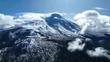 Famous Osorno Volcano in Puerto Varas Los Lagos in Chile. Stunning Background. video