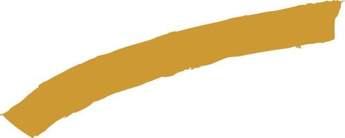 A stroke of golden color across a plain white backdrop vector