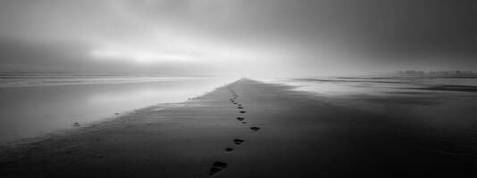 Footprints in the sand by james kennedy photo