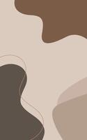 Simple Abstract Wave Design Brown Background vector