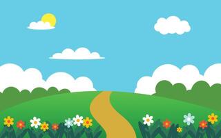 Beautiful Simple Design Background For Children vector